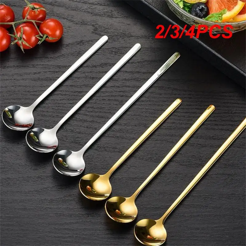 2/3/4PCS Coffee Stirring Spoon Elegant Design Versatile Use Stylish Increasing Demand Of Long Handle Spoon Superior