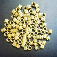 10-100pcs Brass insert nut M1 M1.2 m1.4 M1.6 M2 M2.5 M3 M4 M5 M6 M8 M10 Injection Molding  Knurled Brass Inserts Nuts