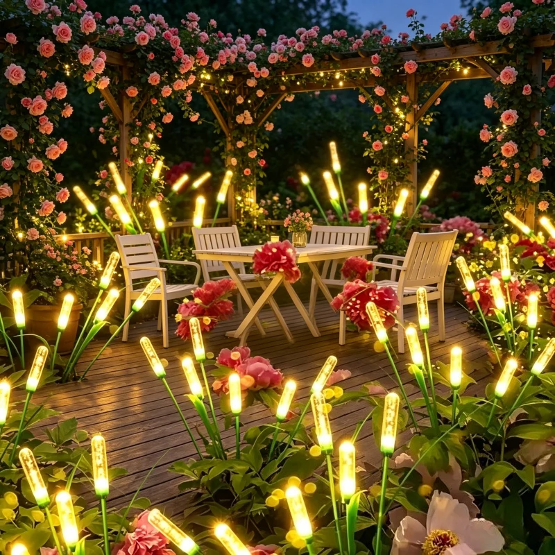 

Solar‑Powered LED Reed String Lights, Waterproof Outdoor Lawn Lighting for Garden Yard Landscape Atmosphere Decor
