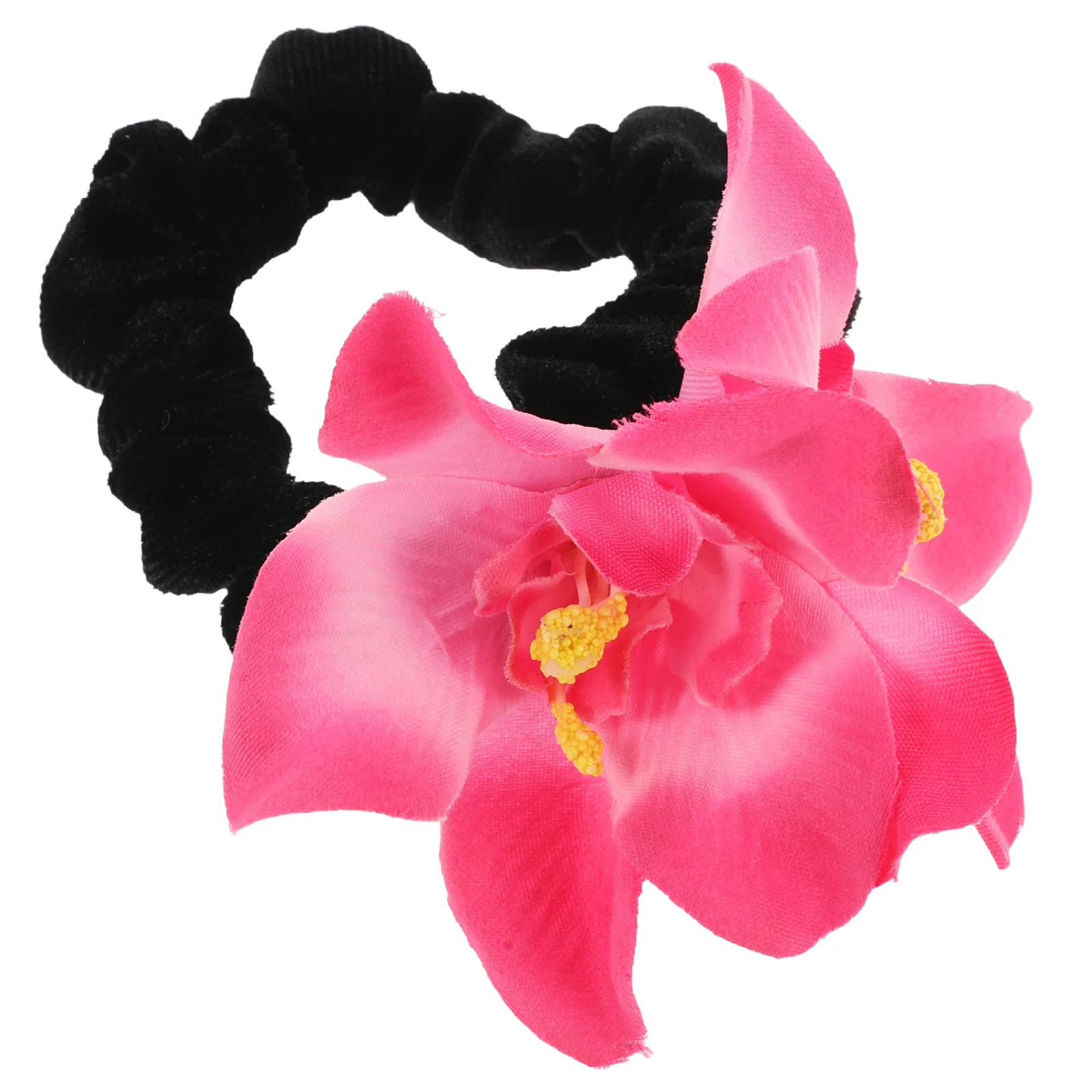 

Bauhinia Flower Hair Tie Women Ties for Braids Bulk Ponytail Holders Ponytails Accessories Toppers Elastic Modeling Elastics