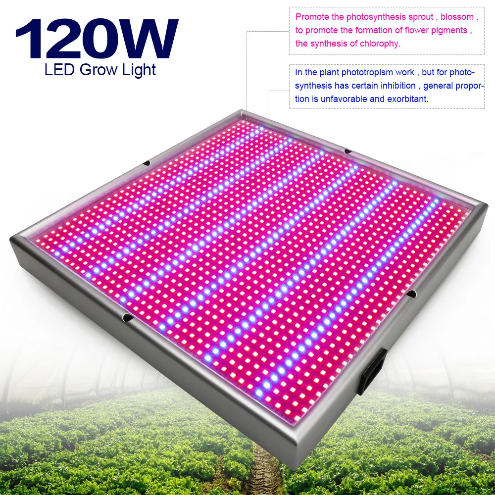 120W LED Full Spectrum Grow Light AC85-265V Phyto Lamp For Indoor Plant Greenhouse Vegs Flower Hydroponics System