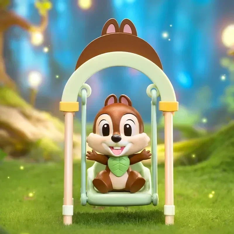 POP MART 디즈니 스윙 시리즈 블라인드 박스 게스 백 데스크탑 장식 귀여운 모델 선물 소녀 장난감 애니메이션