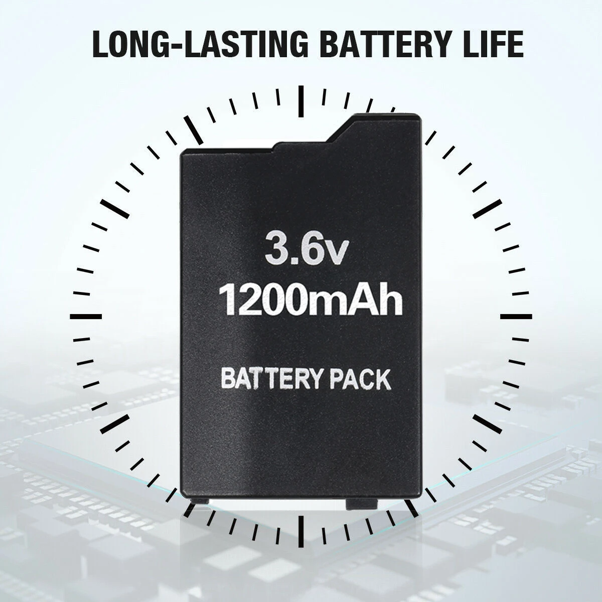 PSP2000/3000 Battery Lipo Battery 3.6V 1200mAh Rechargeable Lithium Batteries For Sony PSP2000 PSP3000 Gamepad With Charger