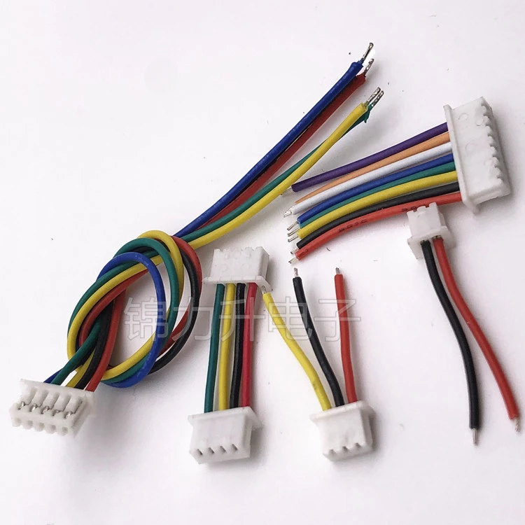 10pcs JST 1.25mm Single Double Head Wire Cable Connector Micro JST Pitch 1.25mm 2/3/4/5/6/7/8/10/12 Pin Plug Electronic Wire