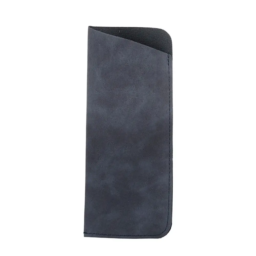 Small Rectangle PU Leather Glasses Bag Covered Velvet Lining Sunglasses Bag Soft Simple Style Eyeglasses Holder Female/Male