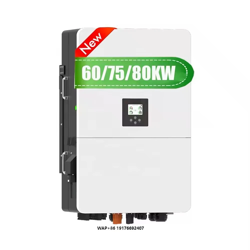 Popular Brand DEYE 60/75/80K Hybrid SUN-60/75/80K-SG02HP3-EU-EM4/EM6 60kw 75kw 80kW Solar Inverter