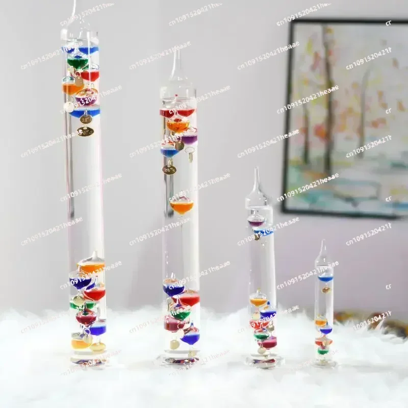 Suitable for Cabinet Living Room Physics Decoration Student Christmas HolidayThermometer Colorful Ball Suspended Bedroom Wine ,