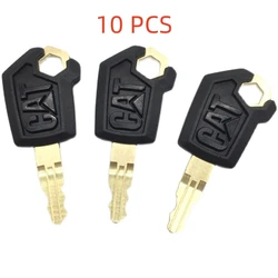 10Pcs Copper Key Heavy Equipment Ignition Loader Dozer Key For Caterpillar 305.5 307 312 320D 329 336 345