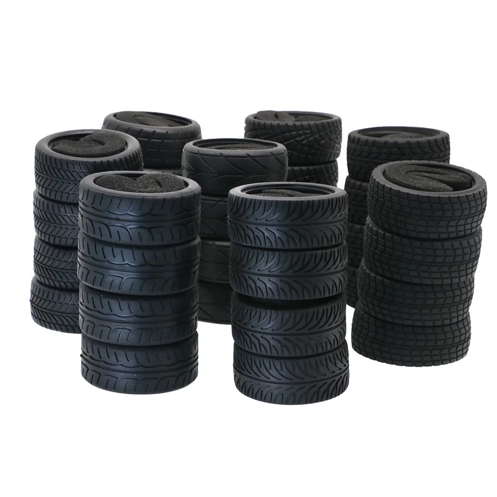 4 Pcs RC 1/10 Scale Car Truck Racing Drifting Tire Tyre for RC Racing Drifting Car
