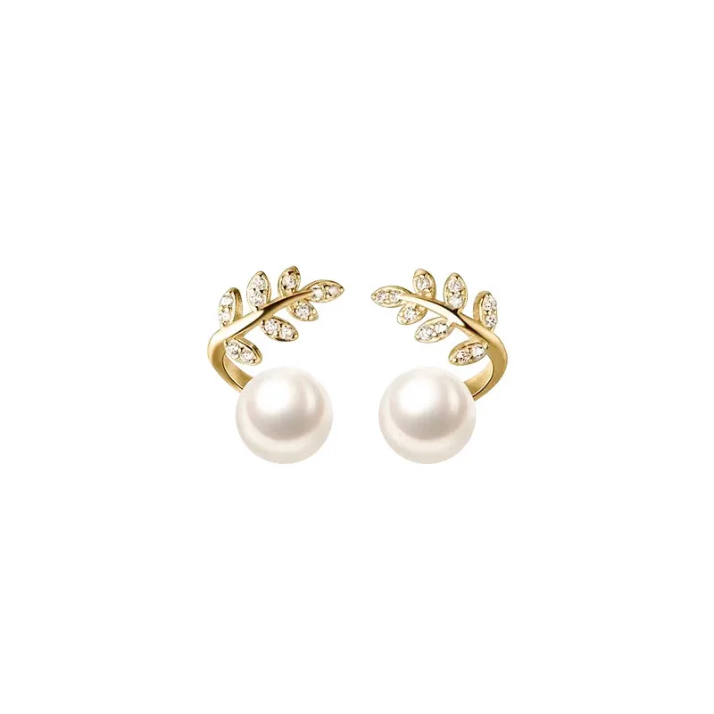 Fashion Mosquito Incense Plate Ear Clip No Ear Hole Earrings Inlaid with Zircon Sweet Temperament Versatile Earrings Gift Wholes