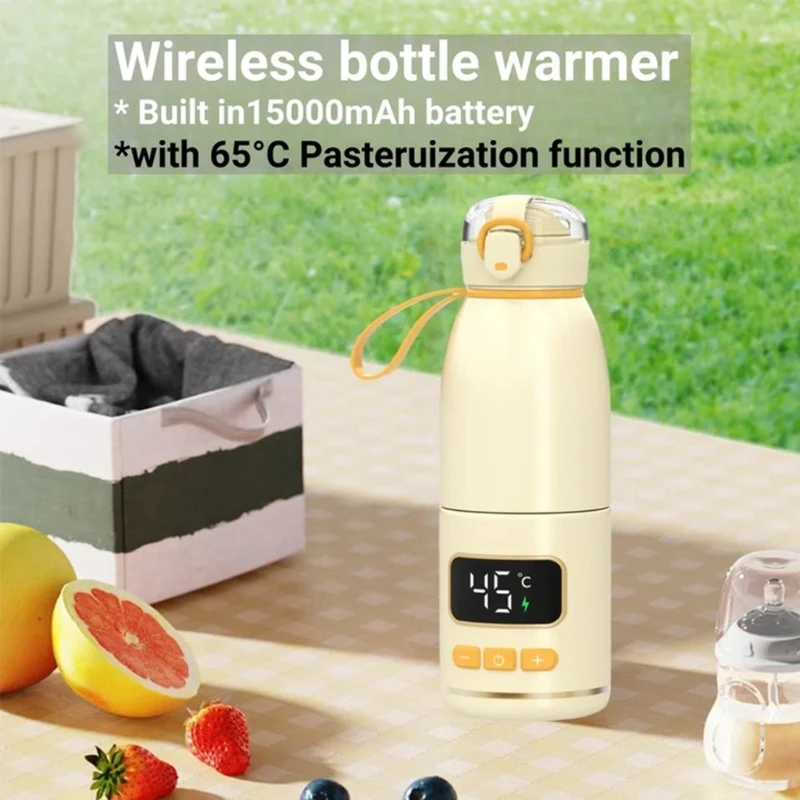  Precised Temperature Control Milk Warming Cup Fast Heating Insulated Baby Bottle Warmer For Formula Preparation