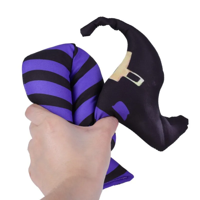 Accesorios de piernas de bruja malvada de Halloween, parte del cuerpo boca abajo con adorno de bota, decoración para patio de jardín de césped al aire libre