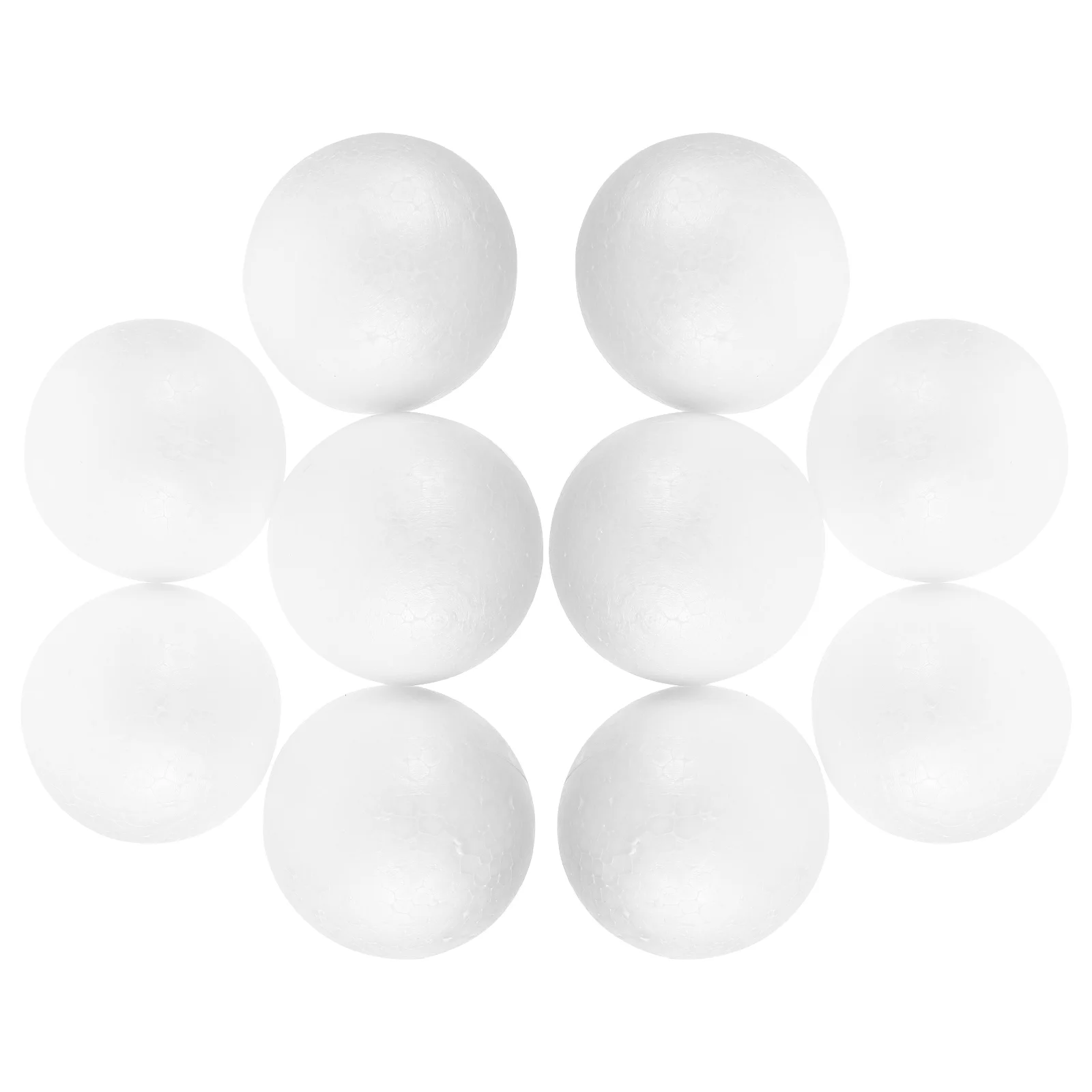 10 Pcs White Polystyrene Craft Foam Balls for Christmas naments Craft Molecular Model Making Decorative