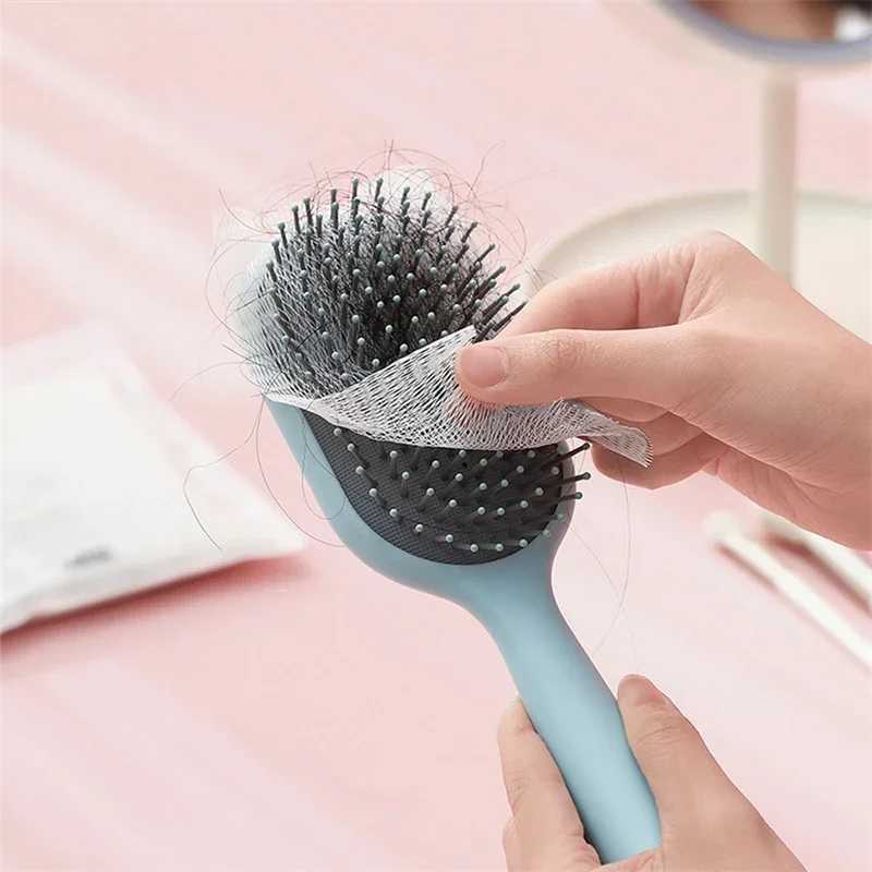 Clean The Comb Protection Net Hair Clean Portable Air Cushion Extraction Type Cleaning Cloth Cleaning Sheet Comb Pet