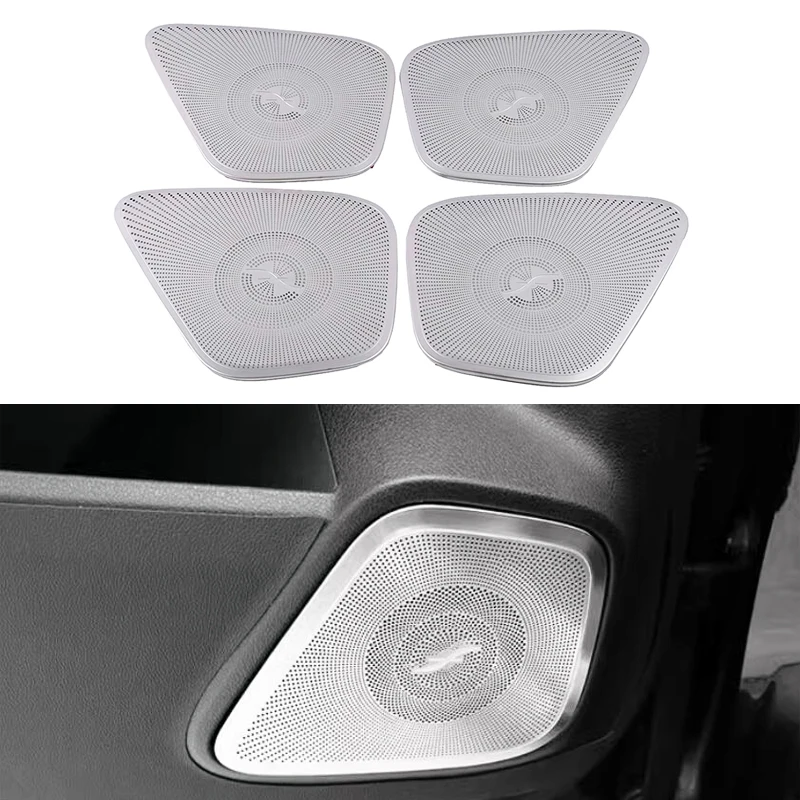 Car Audio Speaker Cover Door Speaker Cover Horn Trim Accessories For Mercedes-Benz A Class W177 V177 A180 A200 2019