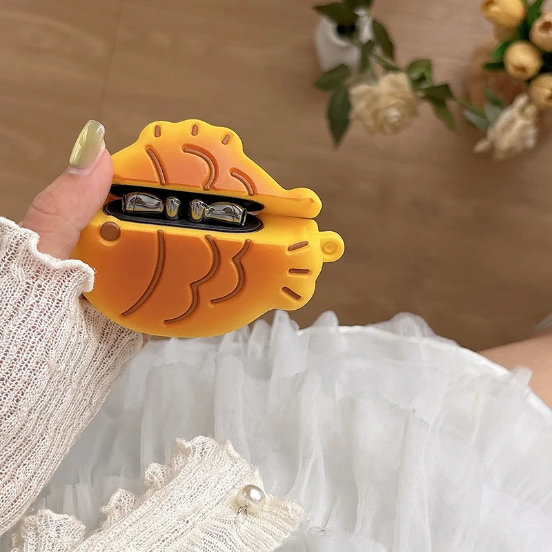 حافظة بسكويت الشوكولاتة Taiyaki لهاتف هواوي FreeBuds 5i 6i 6 4 غطاء حماية لـ FreeClip Free Clip Buds Pro3 Pro4 SE3 SE2 #2