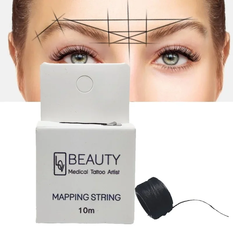 Liners Thread Semi Permanent Positioning Mapping Strings Eyebrow Measuring Tool  Pre-ink String for Microblading