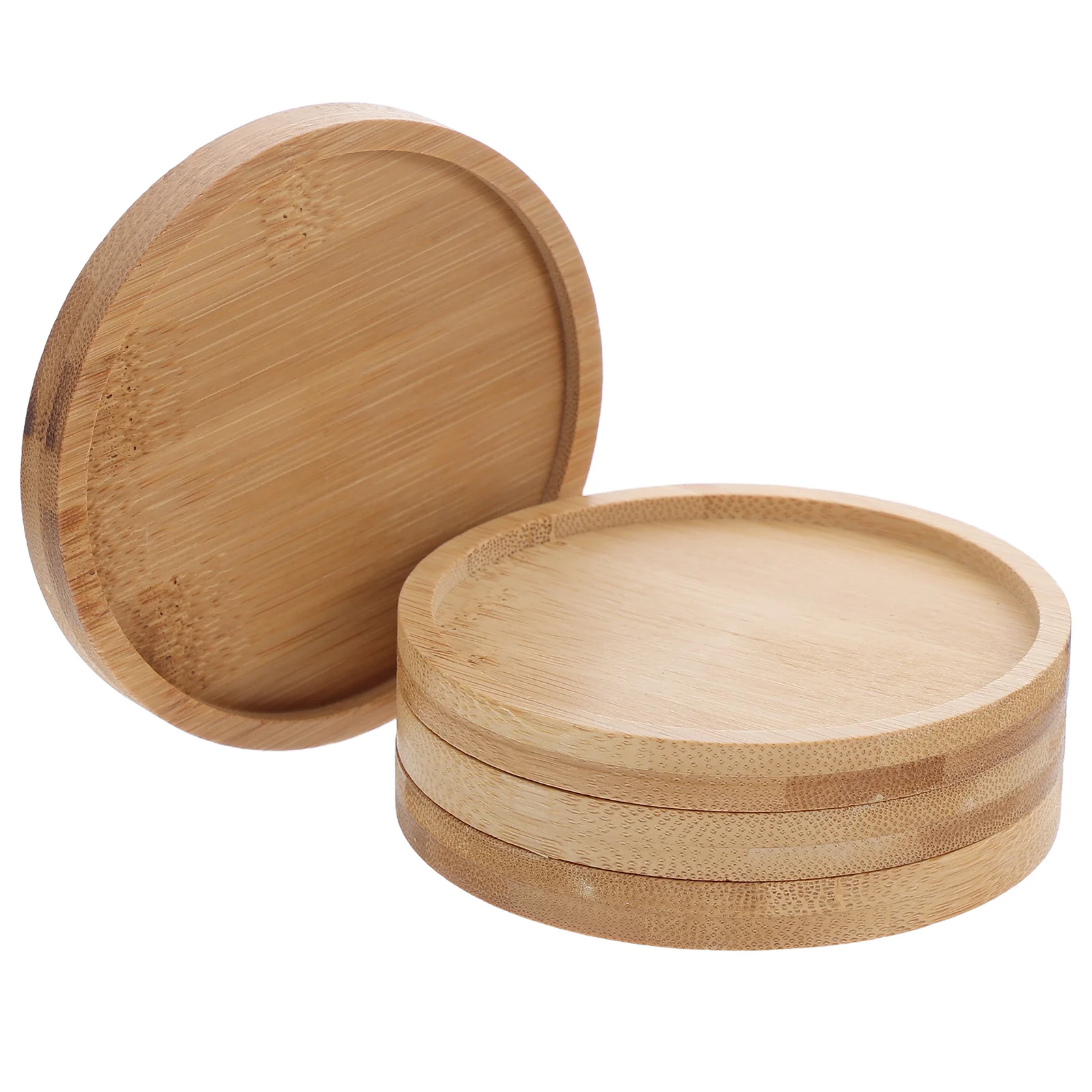 

4Pcs Mosaic Bamboo Coasters Unique Design Table Pads for Drinks Dining Table Accessories DIY Craft Cup Mats Reusable