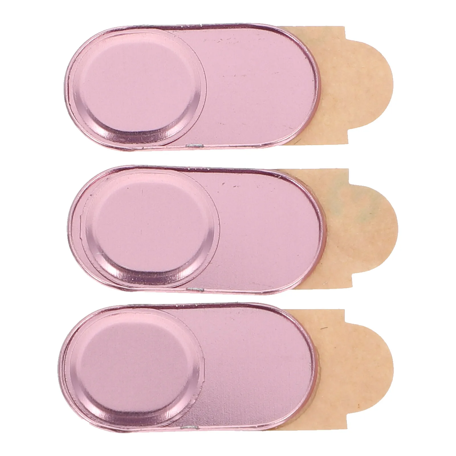 

3 Pcs Privacy Covers for Laptop Camera Tablet Phone Webcam Protection Aluminum Alloy Rose Gold Metal Lens Cap Lightweight