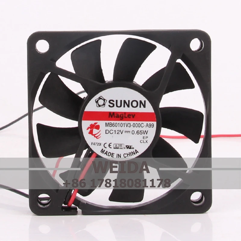 MB60101V3-000C-A99 Case Fan for SUNON 24V DC12V 0.65W EC AC 60X60X10mm 6CM 6010 Ultra Silent Axial Flow Centrifugal Exhaustmb