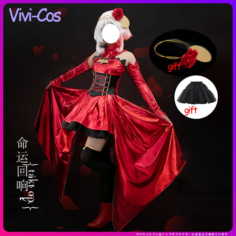 

Vivi-Cos Game Takt Op. Destiny Fate Cosplay Women's Costume Halloween Gorgeous Delicate Dress Role Play Party Carnival New S-XL