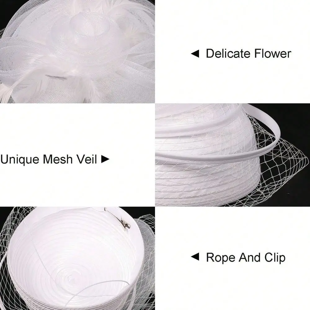

Fascinator Hat With Elegant Pillbox Style Church Derby Wedding Tea Party Cocktail