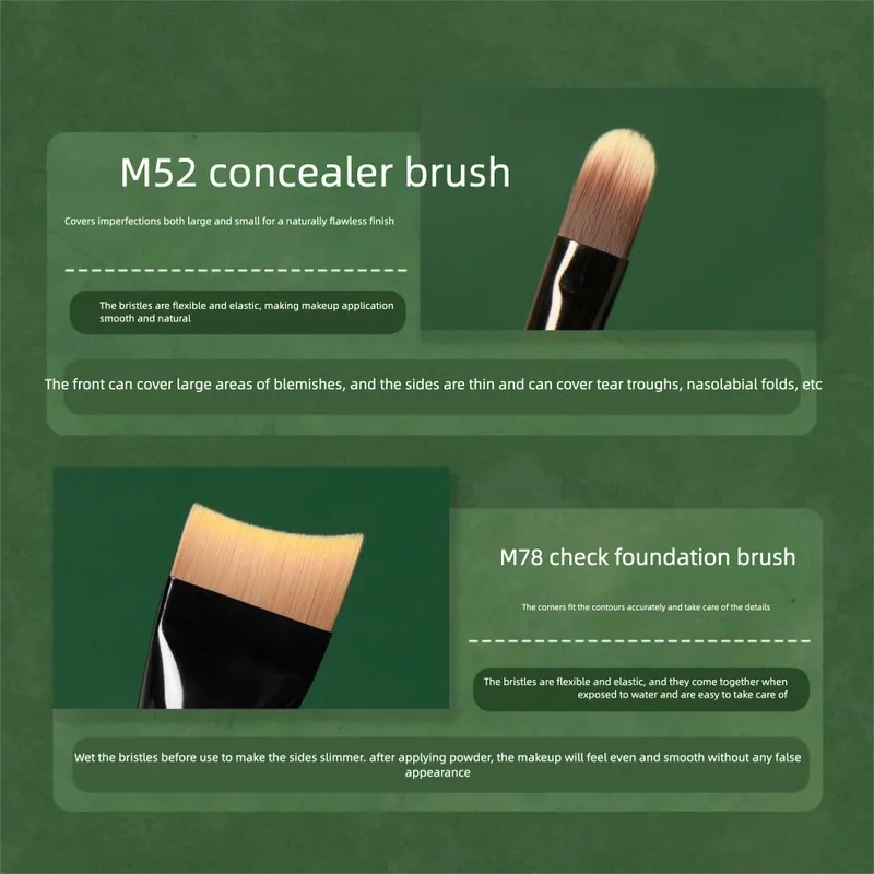 Anti-aging Upgraded Base Makeup Concealer Foundation Set, Foundation Brush, Concealer Brush, Marshmallow Powder Puff Set