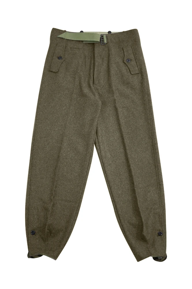 Pantalon en laine marron pour tireur d'assaut Heer allemand de la seconde guerre mondiale, GUWD-006