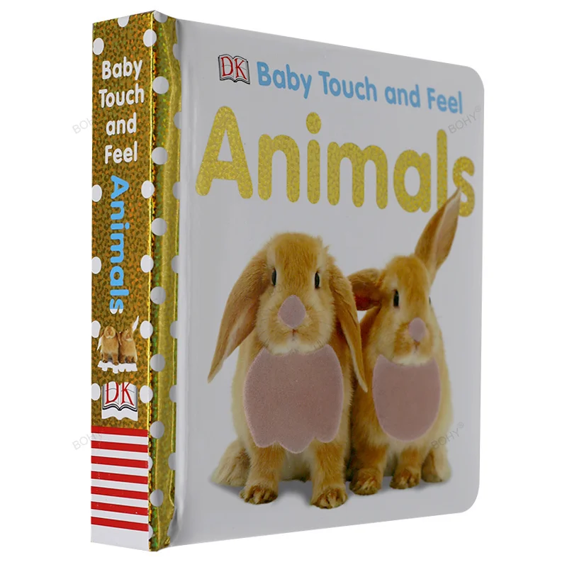 

Baby Touch and Feel Animals Board Book English Picture Story Books To Help Your Child Grow As A Reader