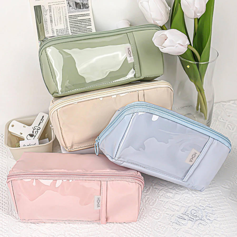Großes Federmäppchen-Etui, großes Fassungsvermögen, ästhetisches Stiftetui, Organizer, 8 Taschen mit Reißverschluss, für Mädchen, Jungen, Studenten, Erwachsene, Büro