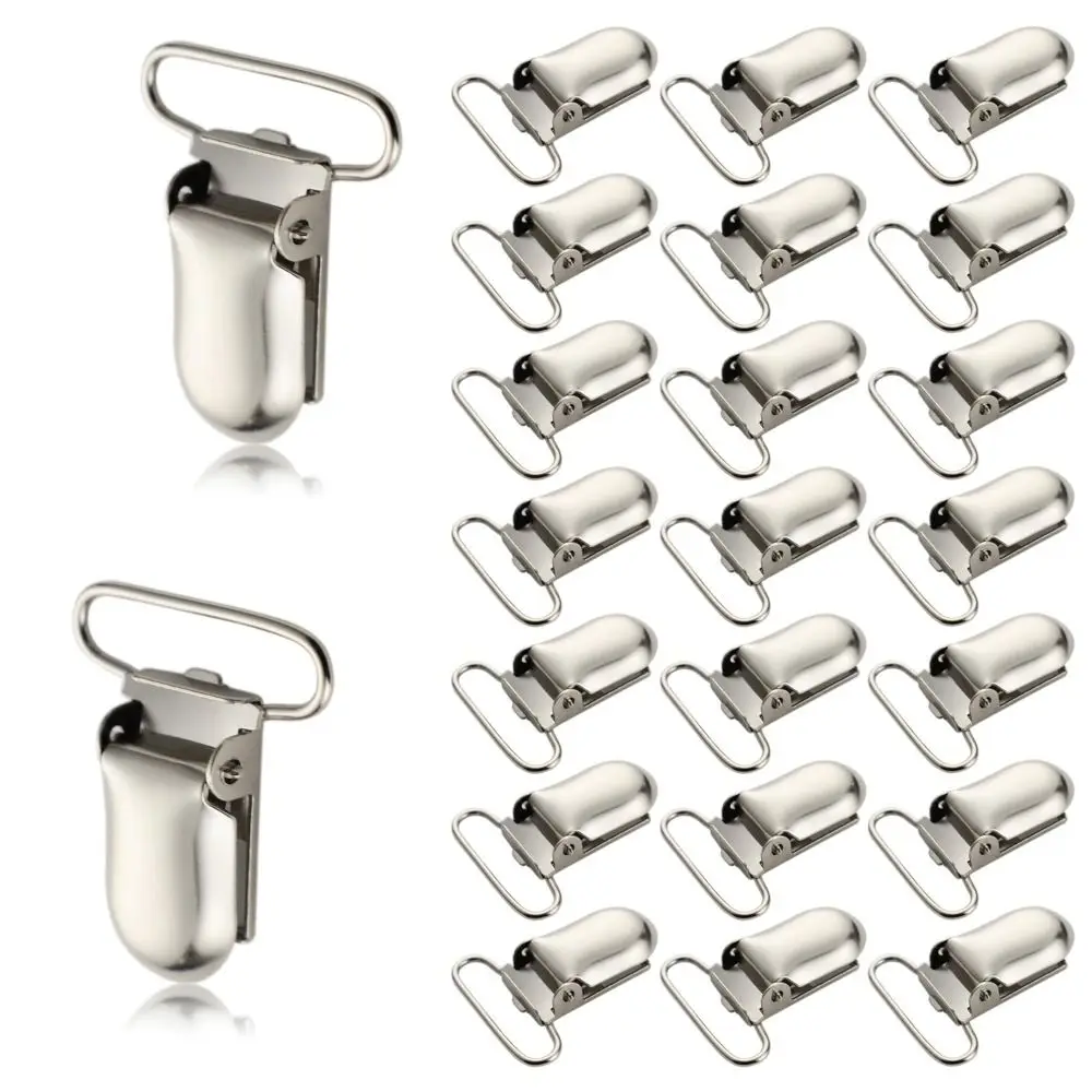 

10 шт. новый многофункциональный держатель для соски, нескользящие нержавеющие зажимы для нагрудников, металлический зажим «сделай сам», товары для детей