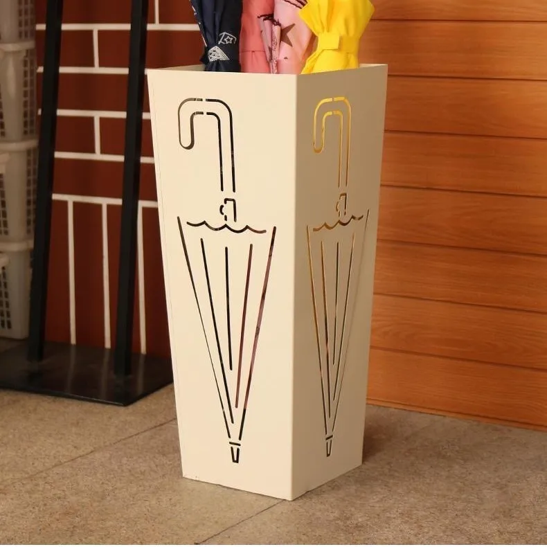 Simple storage bucket Wrought iron storage rack Metal umbrella rack Floor-to-ceiling