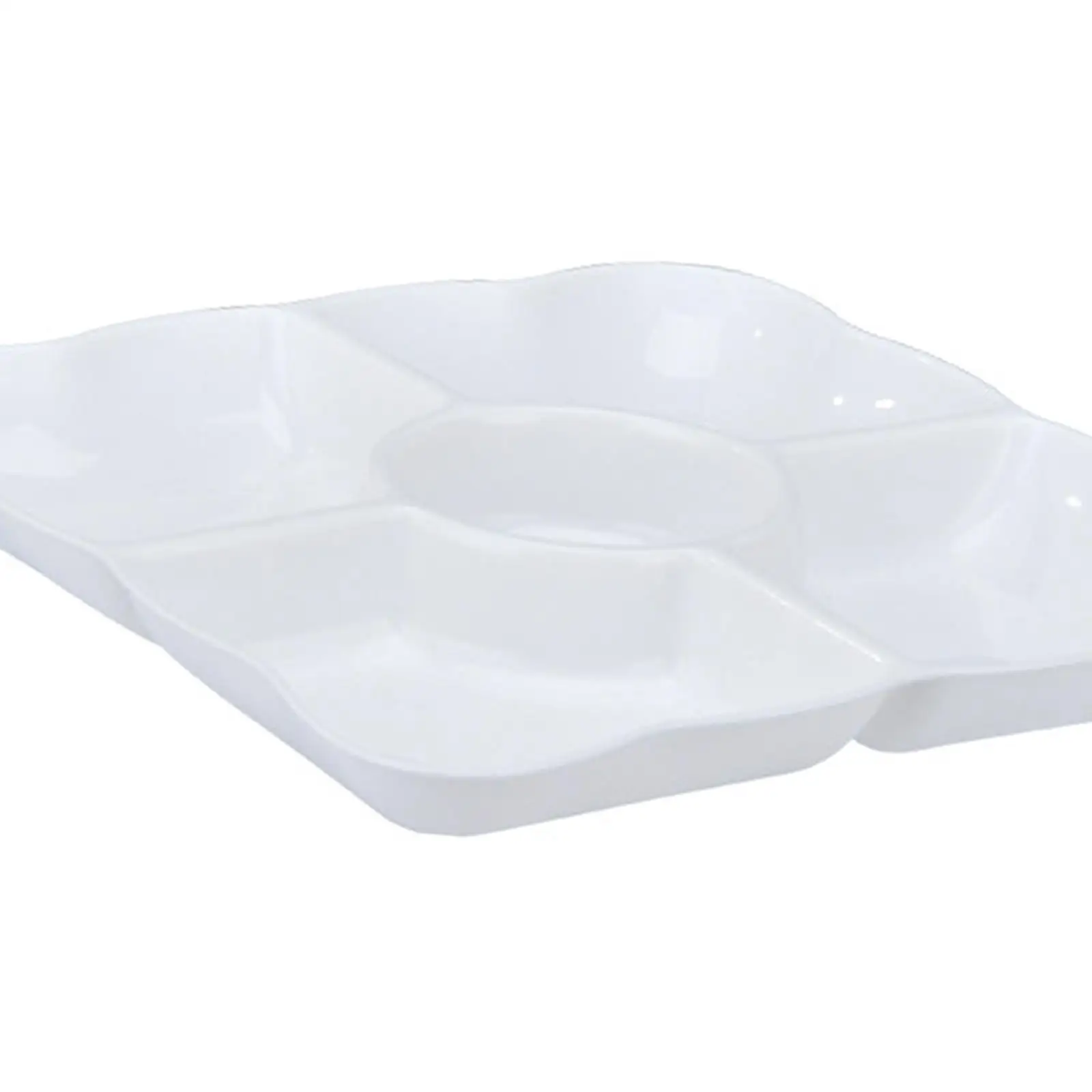 Divided Snack Serving Tray Appetizer Platter Candy and Nut Serving Platter, Snack Serving Plate for Candy, Sweet,Nuts