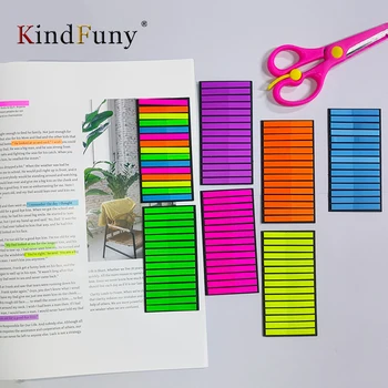 KindFuny 7 Packs 2100 yaprak kırtasiye yapışkan notlar kendinden yapışkanlı açıklama kitap imleri okumak sekmeler not defteri estetik