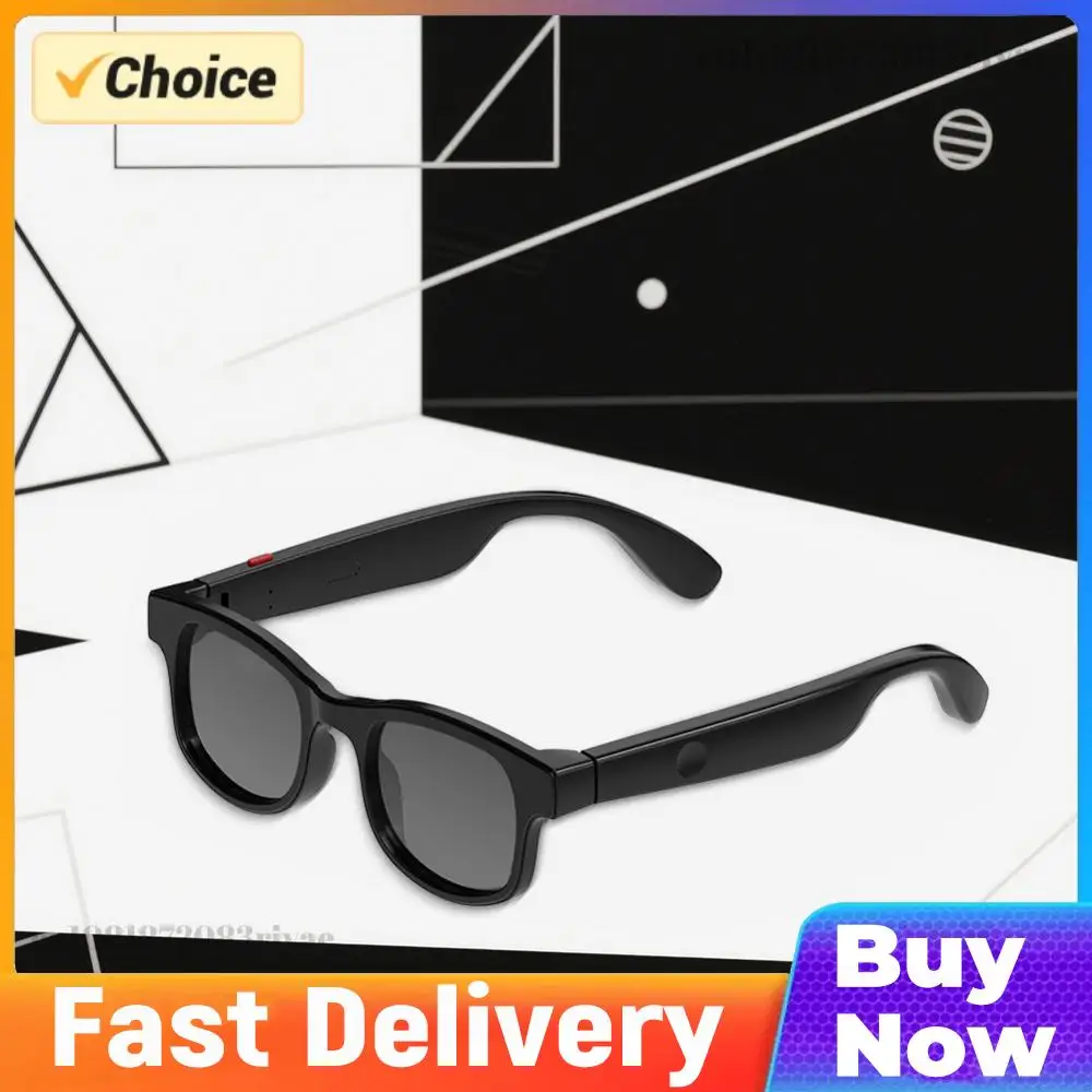 AI Translation Smart Glasses with 144 Language BT Glasses Built-in Mic & Speakers for Office Driving Cycling Outdoor