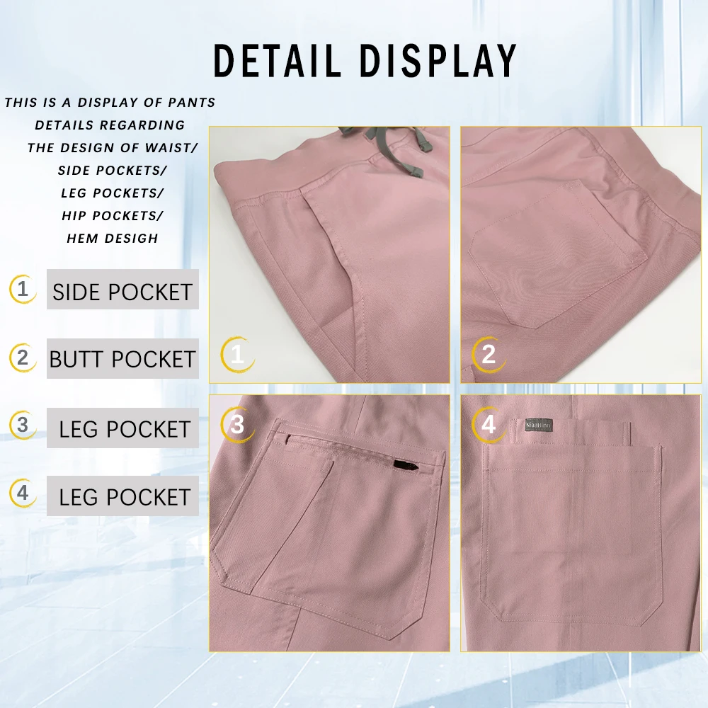 High Quality Women Beauty Costume Multicolor Spa Work Clothes Medical Nurse Scrub Set Hospital Surgical Uniform Dentist Overalls