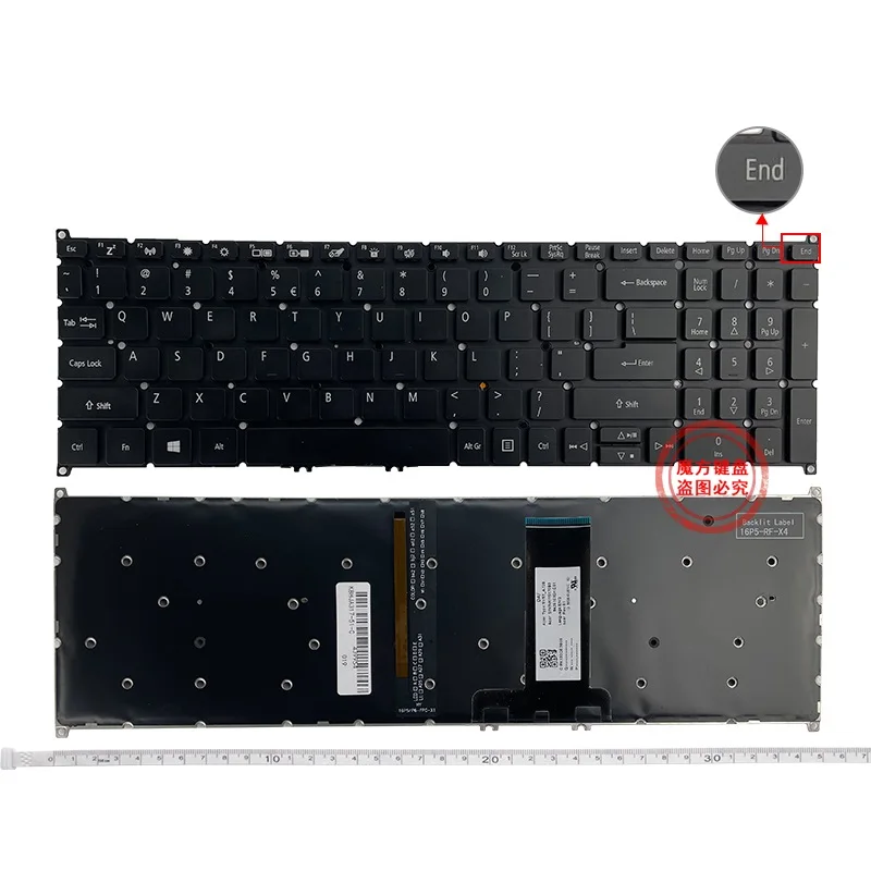 

Новая клавиатура US с подсветкой для Acer Nitro NP515-51 N17W1 Spin 5 SP515-51 SP515-51N SP515-51GN Клавиатура для ноутбука с подсветкой