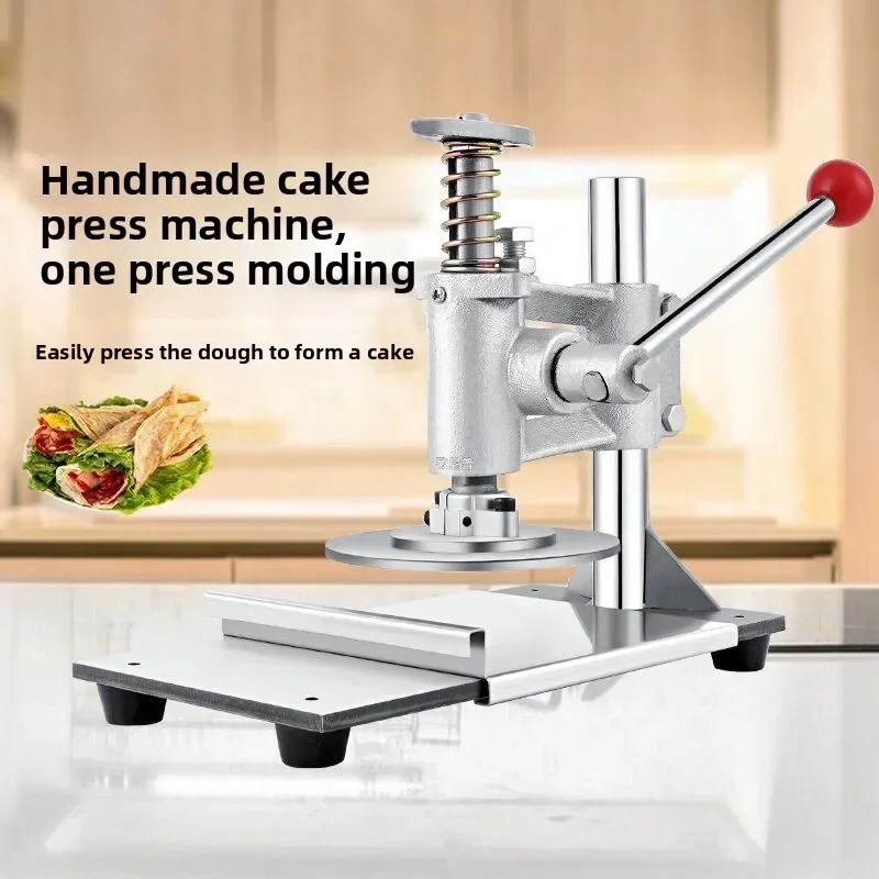 Pancake press machine for pizza, hand-held pancake, meat sandwich, round, manual pressing
