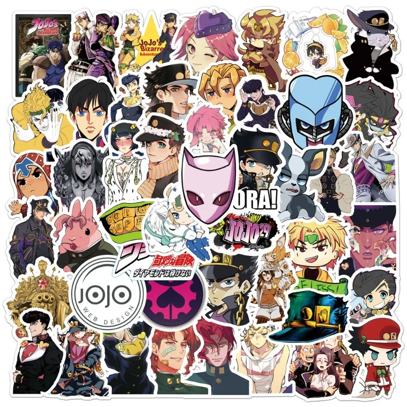 50/30/10PCS Kujo Jotaro Jolyne Weather Report Giorno Giovanna Popular Anime Peripheral Graffiti Suitcase Waterproof Sticker