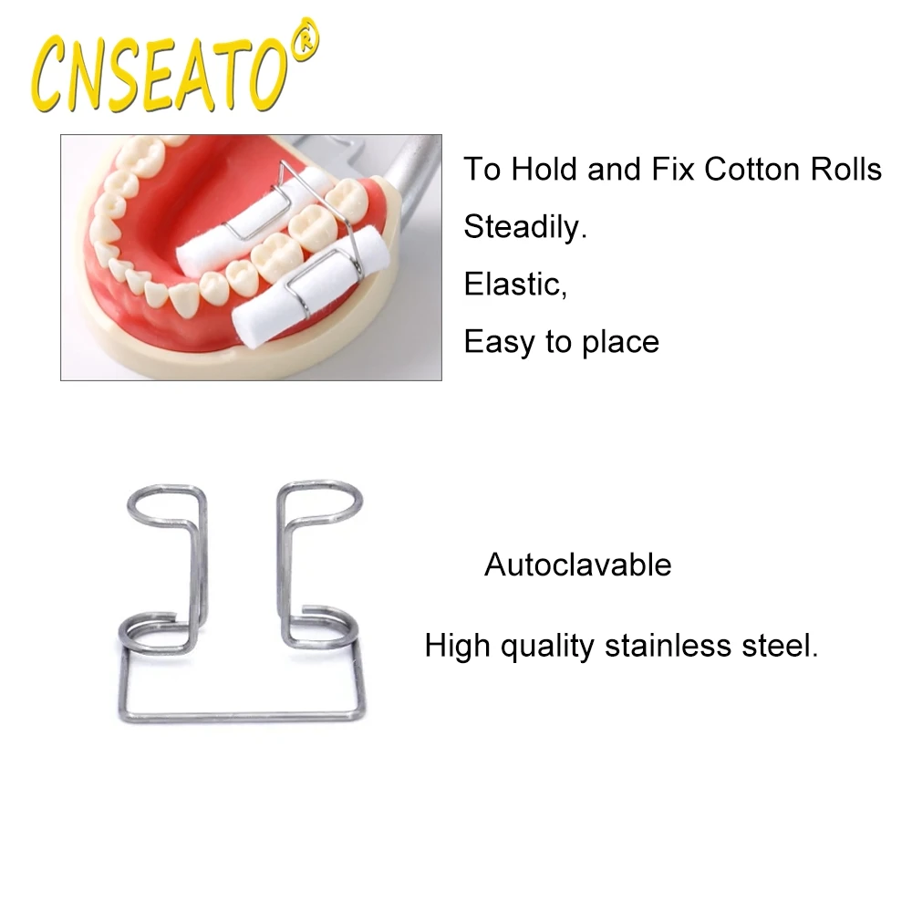 2/4Pc Dental Cotton Roll Clip Orthodontic Clip Holder Autoclavable Stainless Steel Dentistry Lab Supplies Tools Dentist Clinic