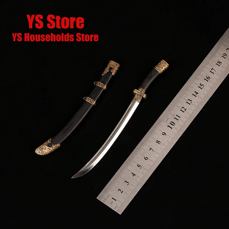 

1/6 Man Ancient Soldier Weapon Toys Accessory 16cm Copper Waist Knife Simulation Exquisite Detail Decoration Fit 12" Figure Body