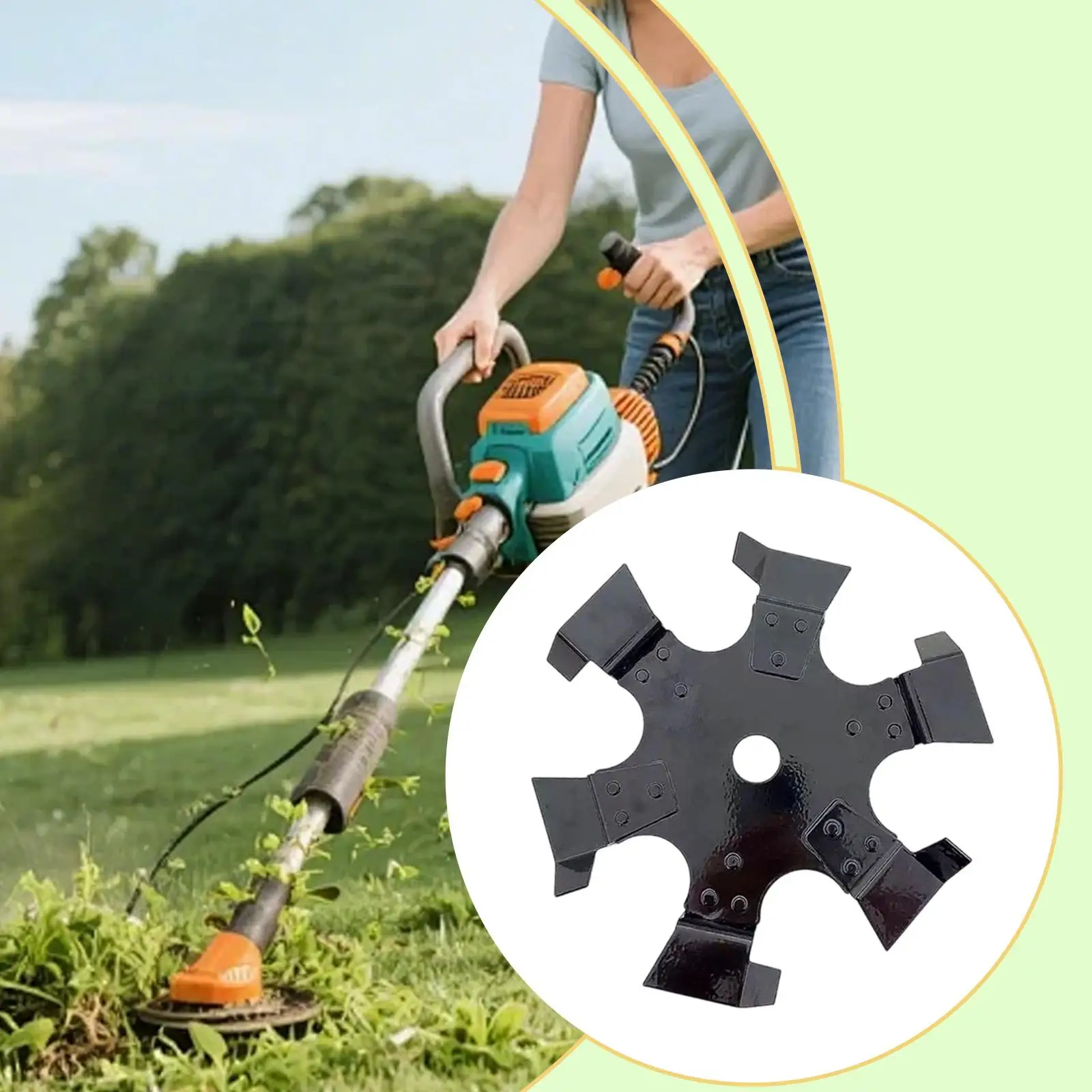 Durable Weeding Wheel Replacement Ditching Disc Lawn Mowers Accessory Garden Plowing Tool for Efficient Weed Removal