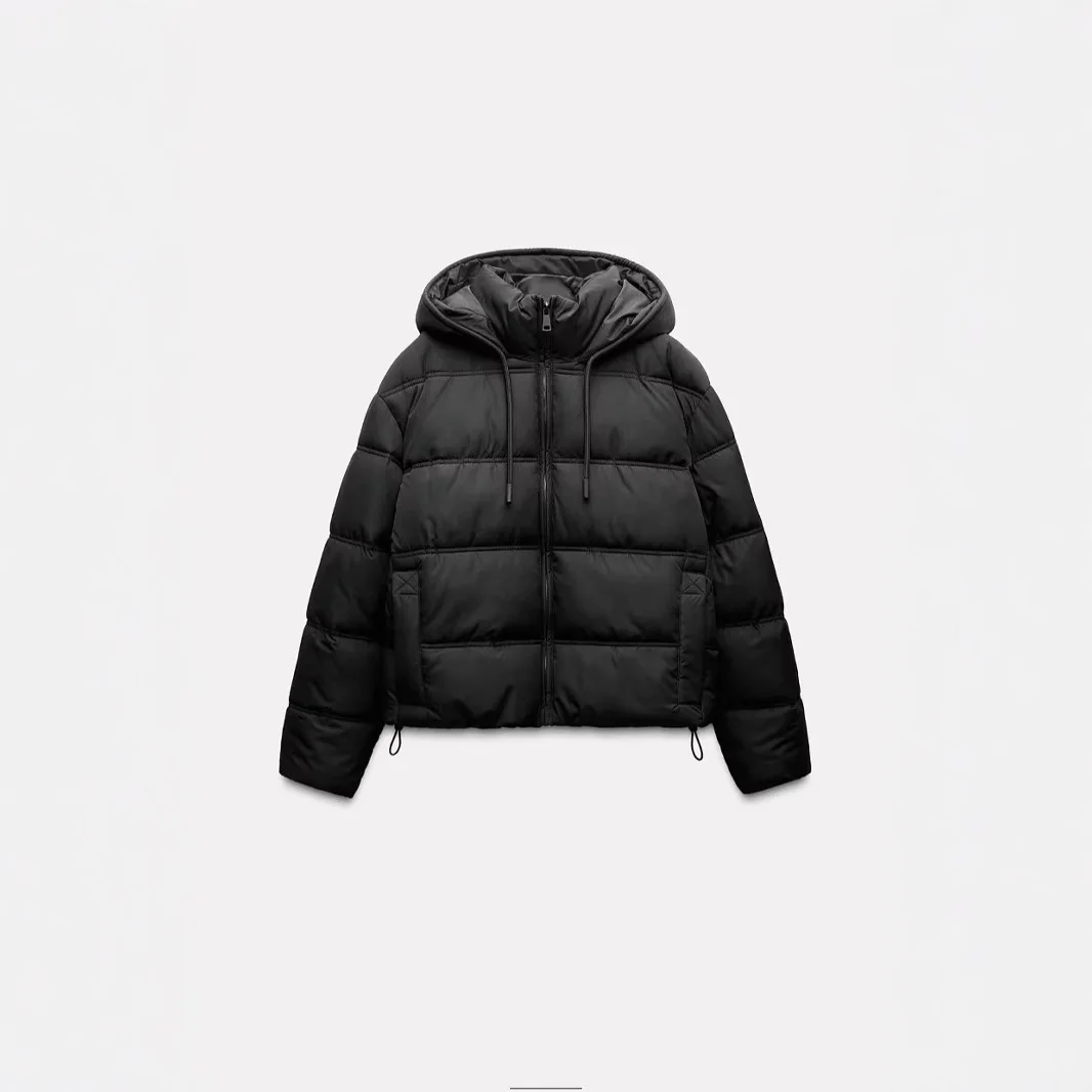 

Faionable ort Cotton Jaet Women's Hooded Color Warmth Versatile Autumn Winter New Arrival Knitted Thiened Ladie...