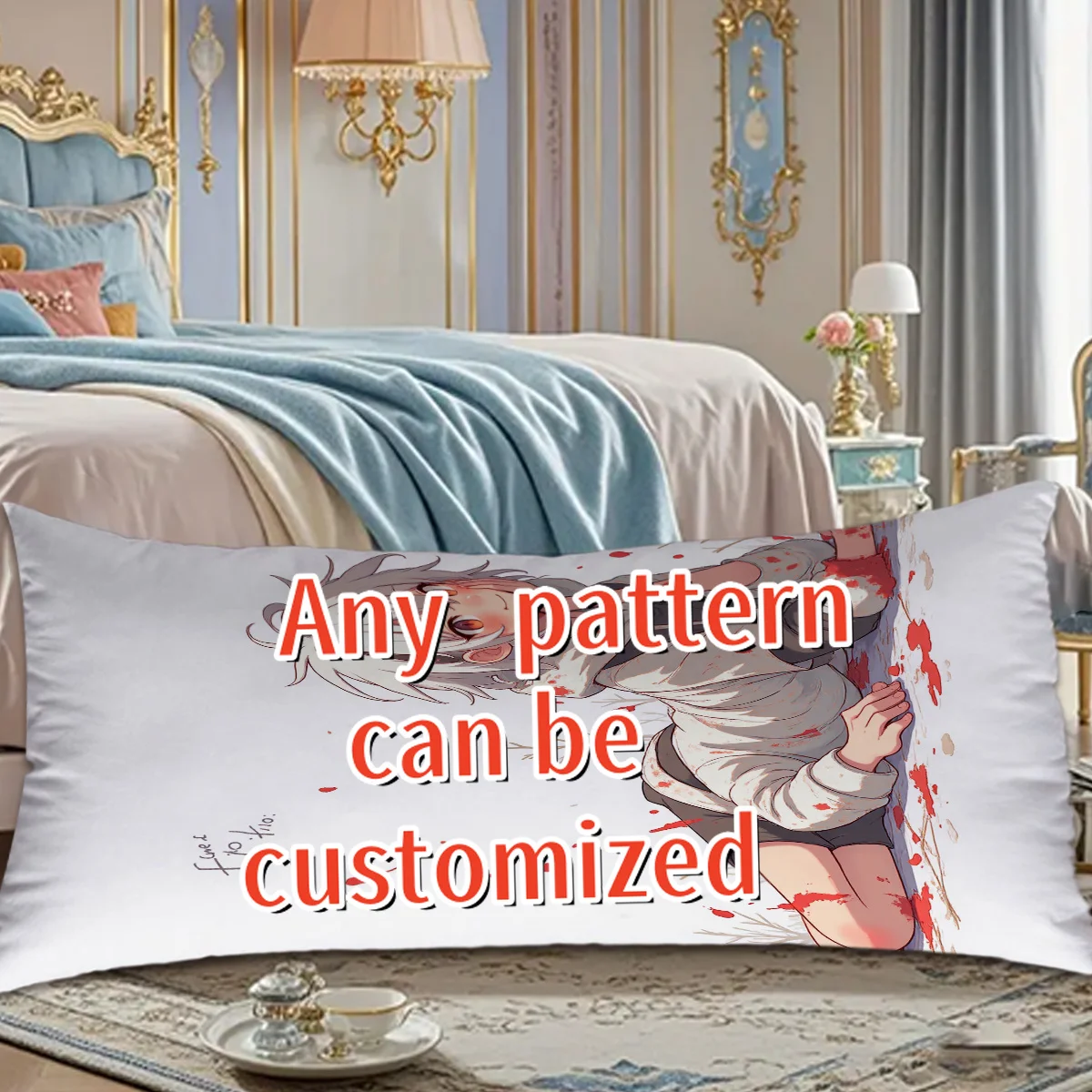 Personalized Full Body Custom Long Pillow Upload Your Own Full Figure Photo Of Family Pets Lovers Long Sleeping Cushion Stylish
