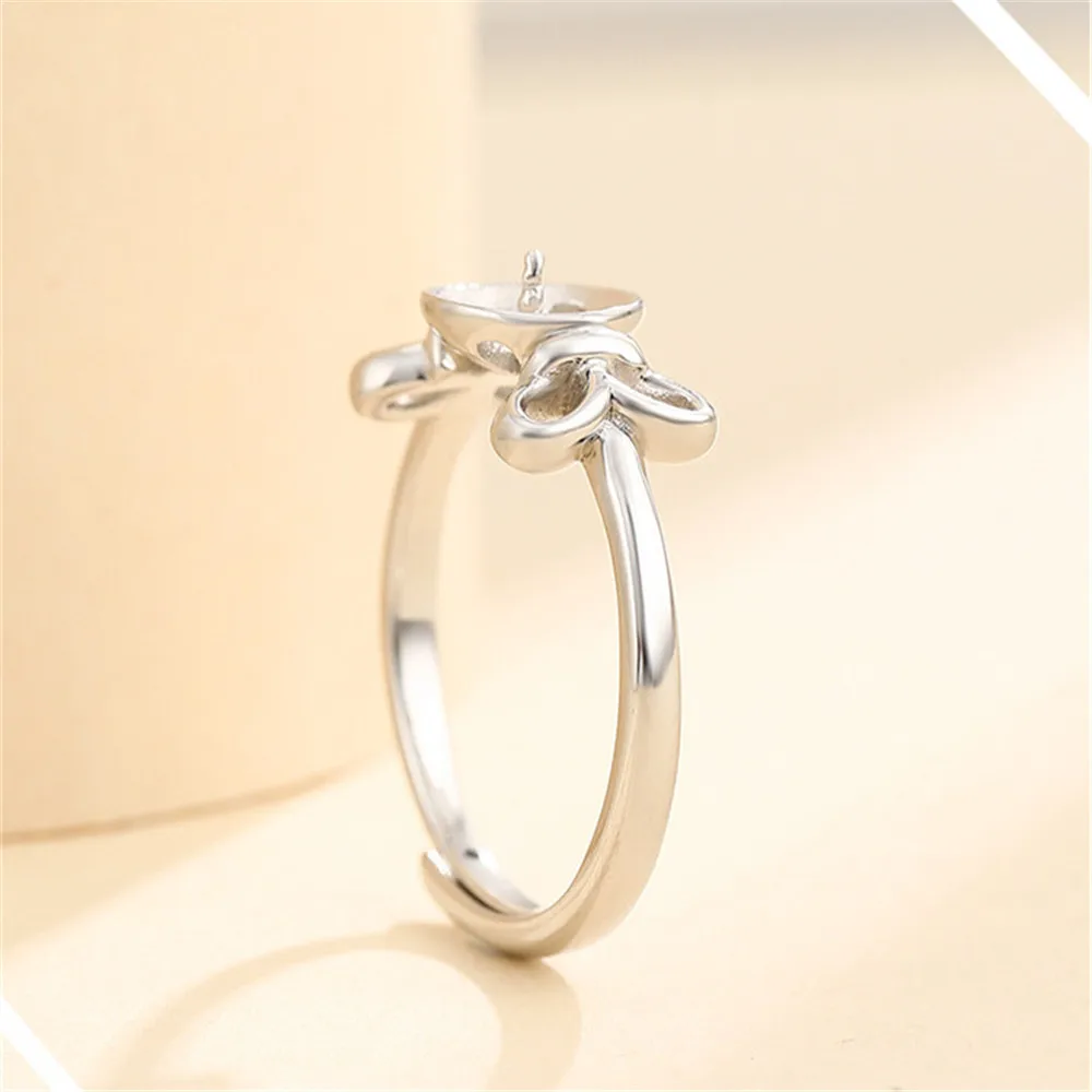 

Позолоченное регулируемое кольцо из серебра 925 пробы для круглых бусин или жемчуга диаметром 8–10 мм.