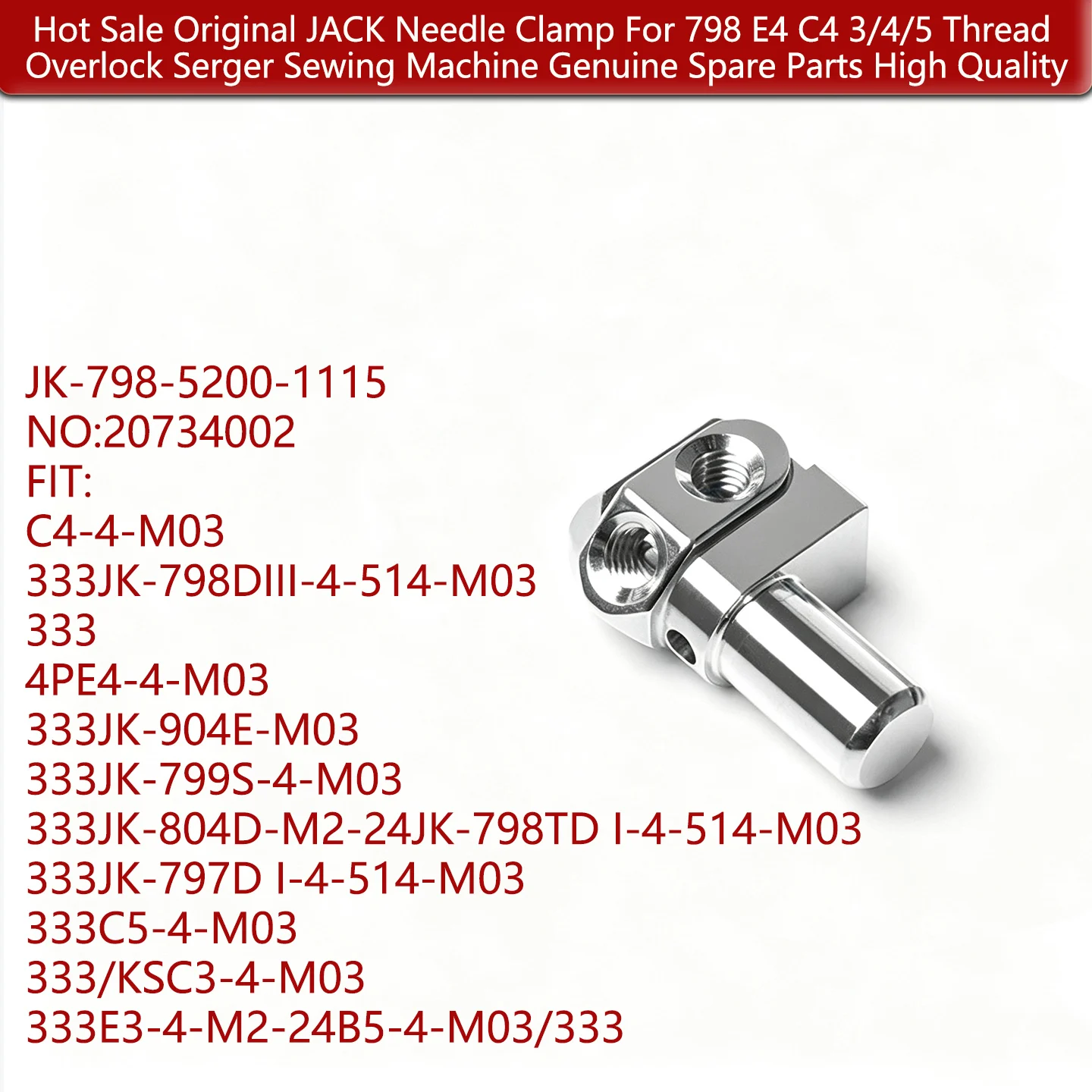 OEM Grade JACK Needle Clamp fo - огляд і ціна Overlock Sewing Machine 4 Thread