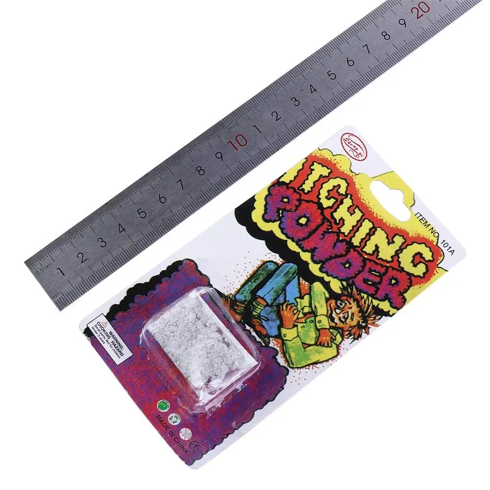 Regalo Parodia Giocattoli Gioco divertente Trucco divertente Forniture per feste Puntelli per feste Prurito in polvere Scherzo Giocattoli Gag Scherzi Giocattoli Pesce d'aprile