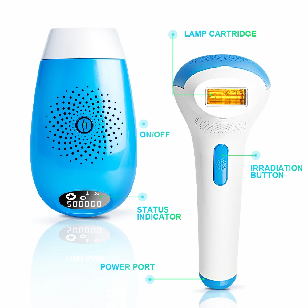 جهاز إزالة الشعر بالليزر Kinseibeauty IPL ، ومضات ، جهاز إزالة الشعر بالليزر للوجه والجسم ، والبكيني ، وإزالة الشعر ، جهاز إزالة الشعر للاستخدام المنزلي