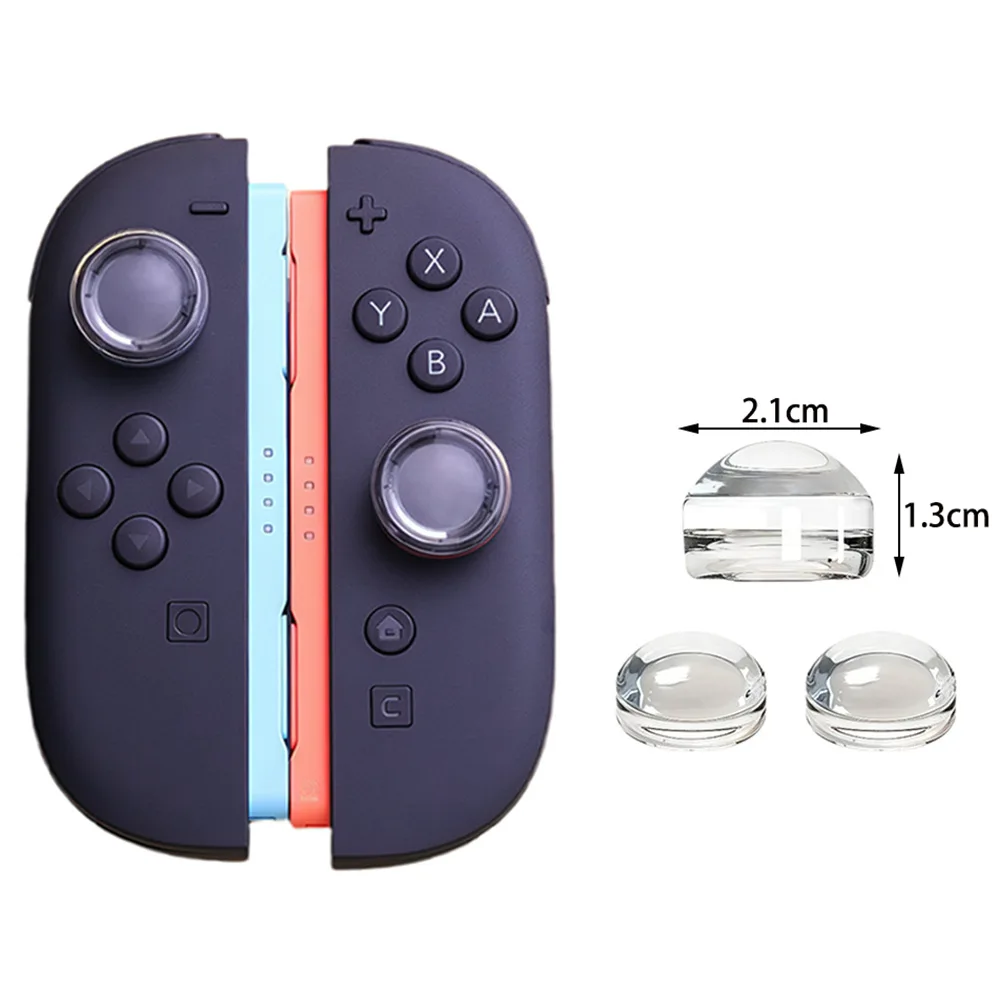 

Transparent Liquid Silicone Joystick Cap for Switch 2 Game Console Controller Protective Crystal Cover
