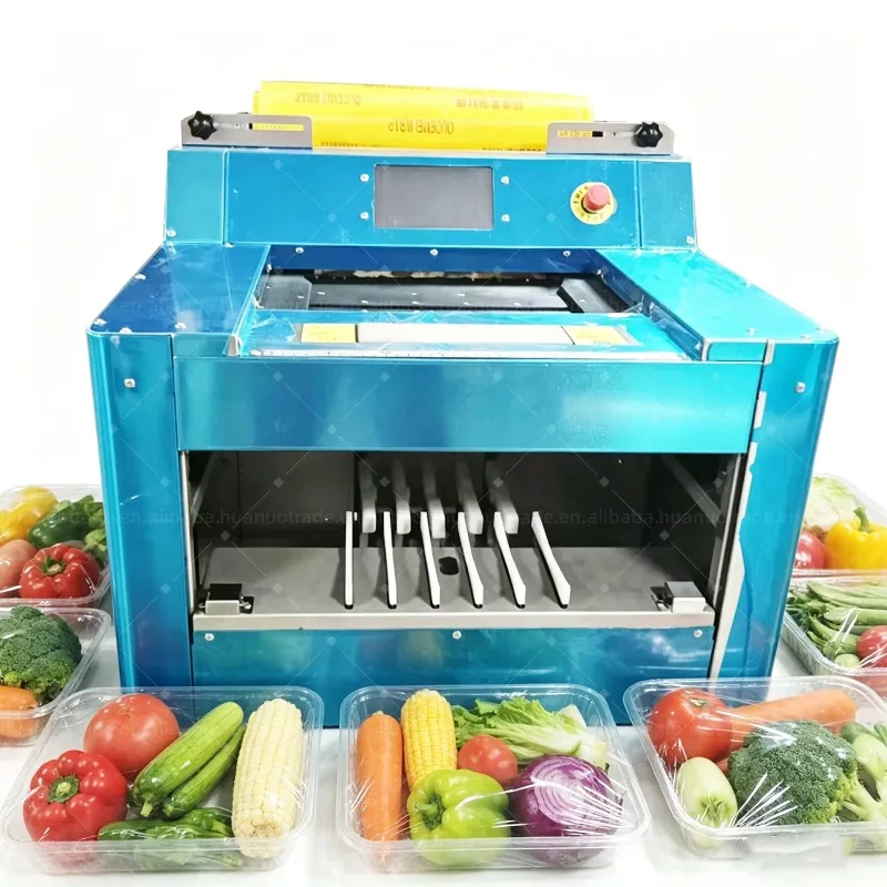 Customized High Quality Automatic Food Film Dispenser Fresh-Keeping Plastic Wrap Packaging Machine for Fruit and Vegetables
